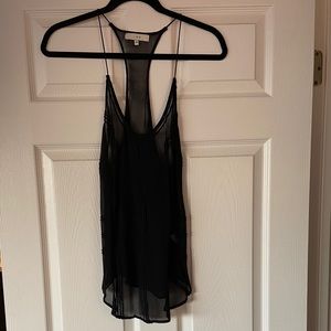 IRO black sheer blouse